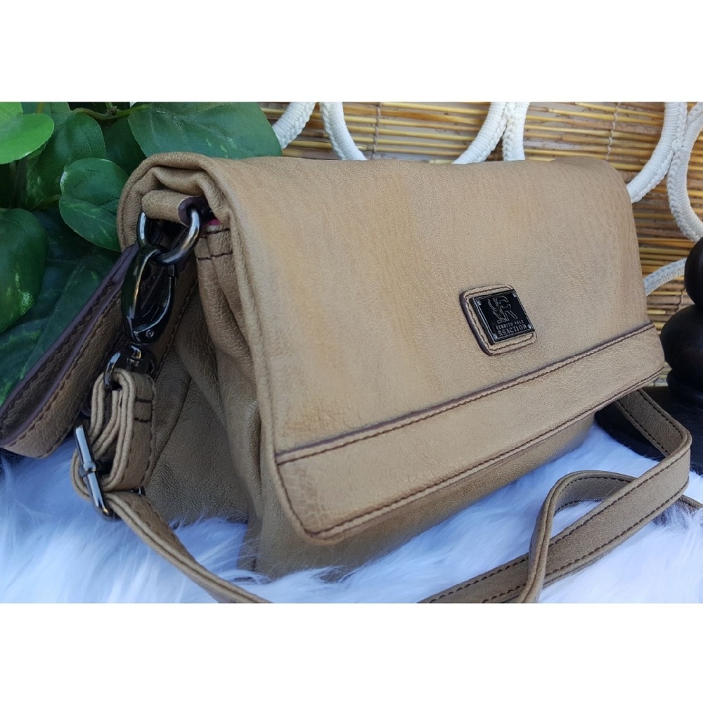 Kenneth Cole double pouch purse satchel handbag